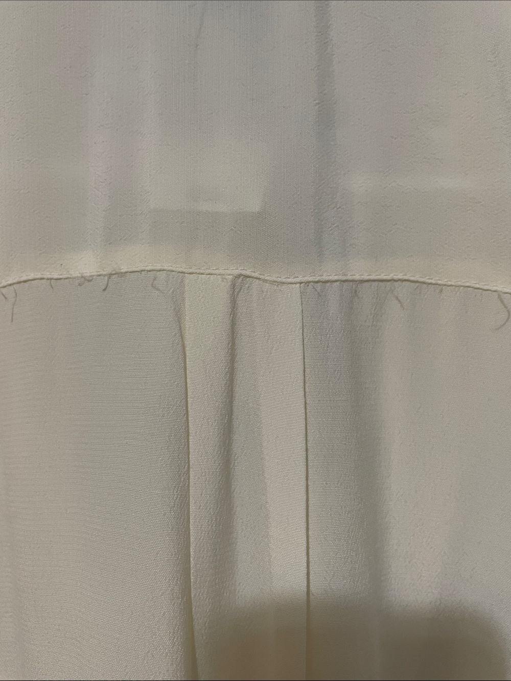 Banana Republic Cream Short-Sleeve Button Front Shirt - Picture 4 of 5
